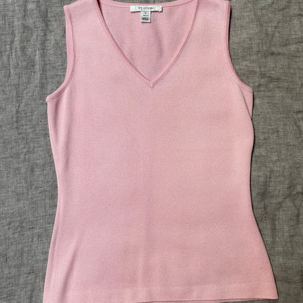 Pink St. John Sweater Vest